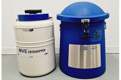 MVE CryoShipper 8.5升容器，帶ShipsLog 3溫度，帶數(shù)據(jù)記錄器